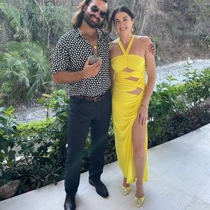 Meshki Nikki Cut Out Maxi Dress - Yellow